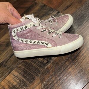 Vintage Havana Sparkly Pink Kids Sneakers